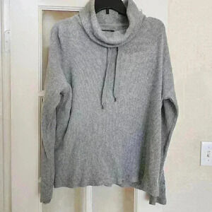 Chaps Women's Gray Long Sleeve Thermal Cowl Neck Sweater Casual Size M